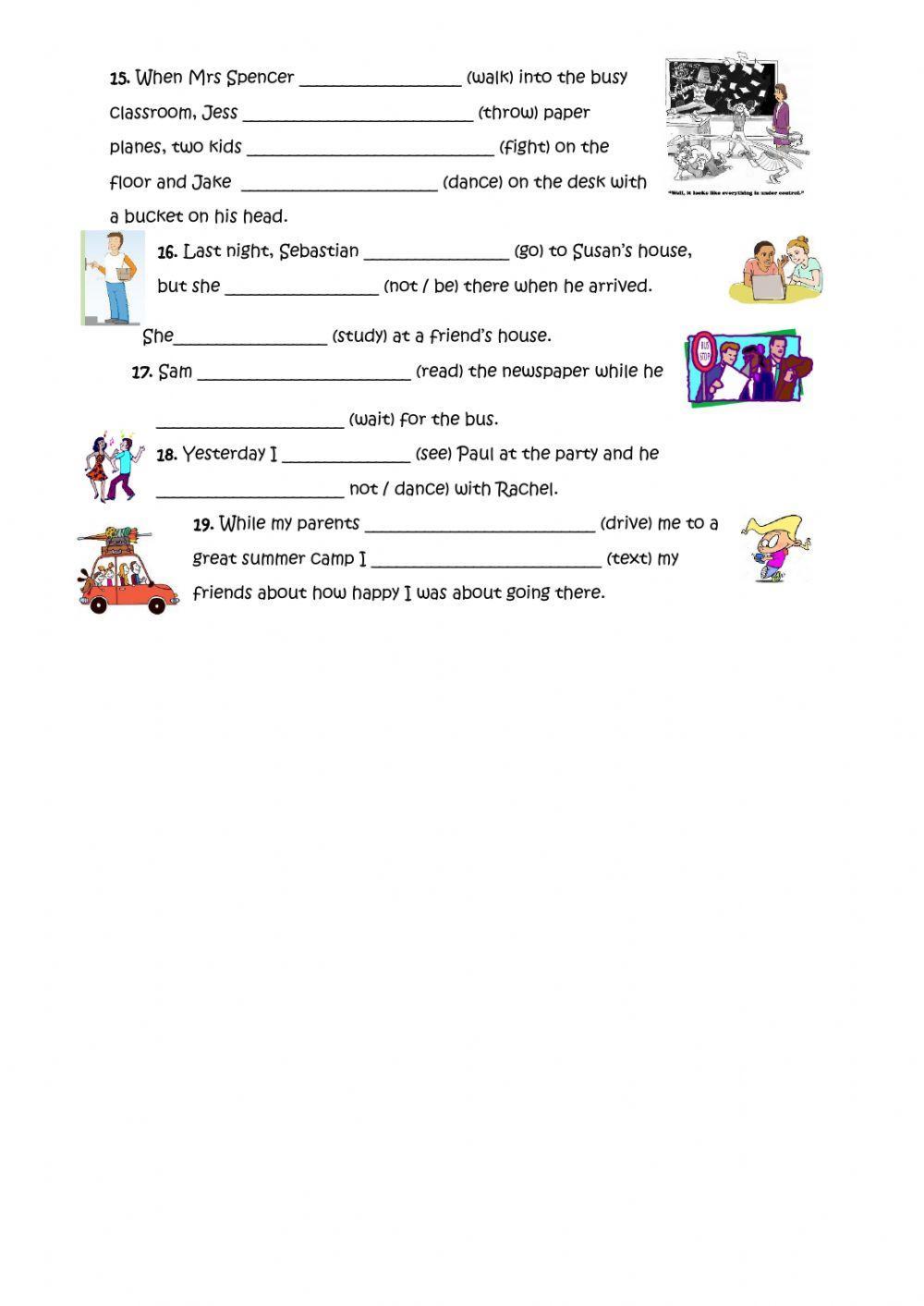 Past Tense vs Past Continuous