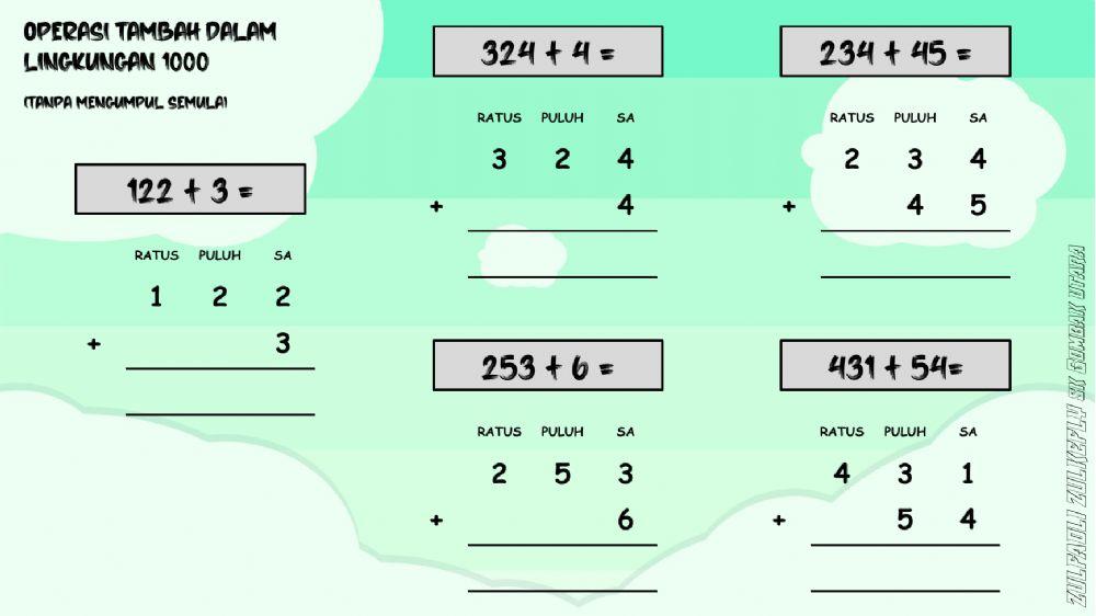 Tambah lingkungan 1000 tanpa mengumpul semula