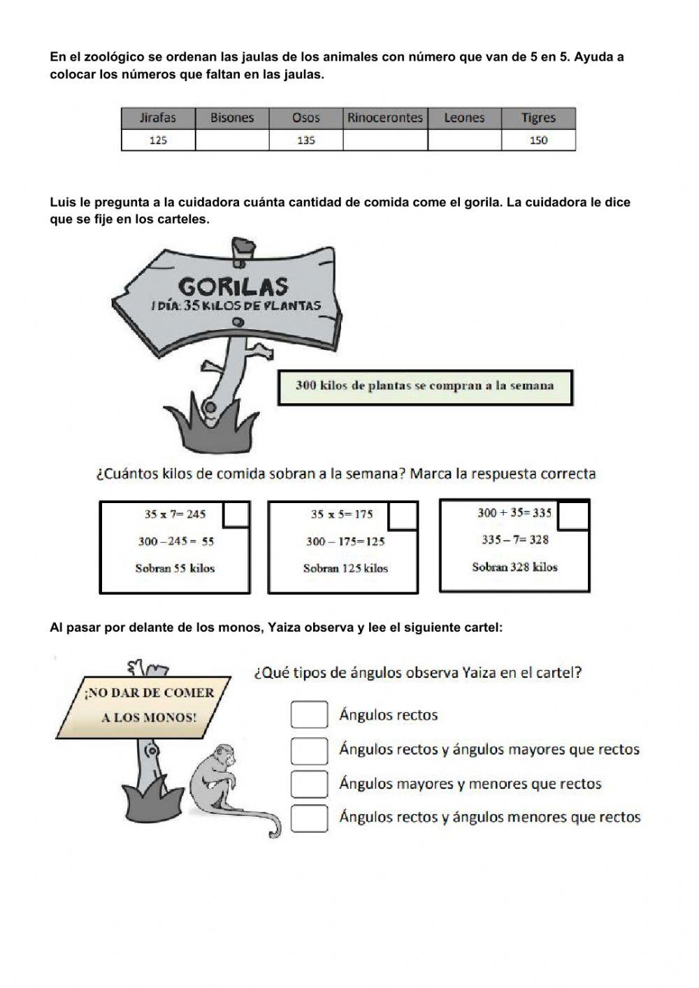 Evaluación de diagnóstico de 3º