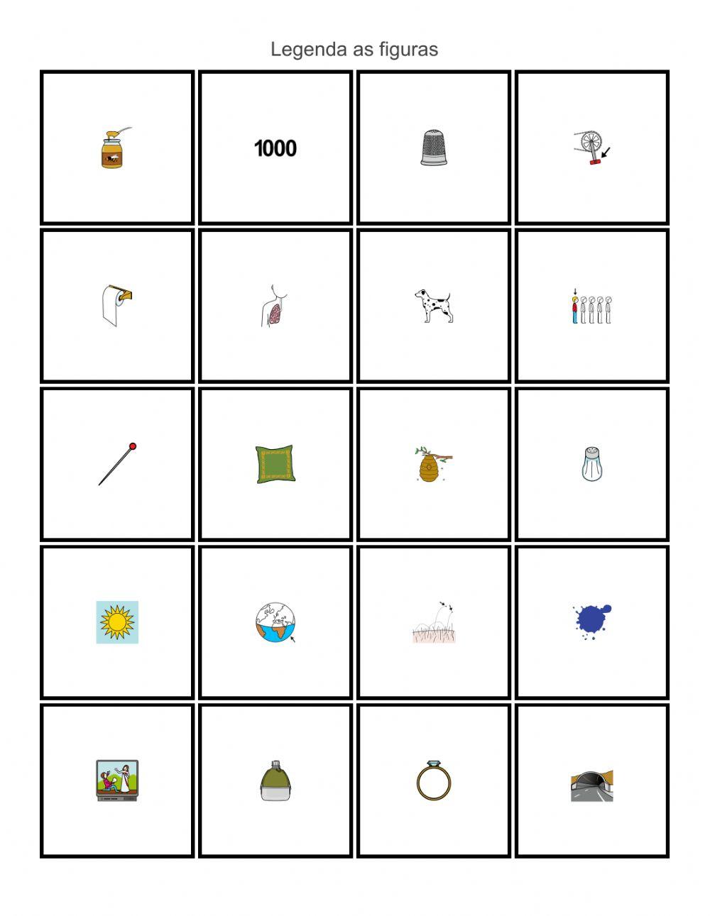 Ficha de trabalho Português 1º ano (al, el, il, ol, ul)