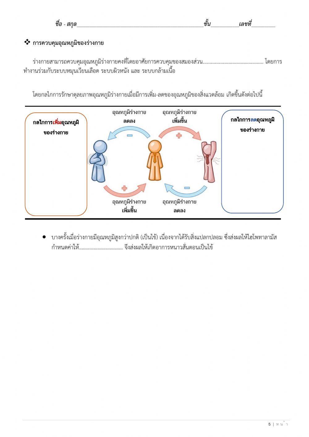 ใบงานที่ 8 เลือด หมู่เลือด