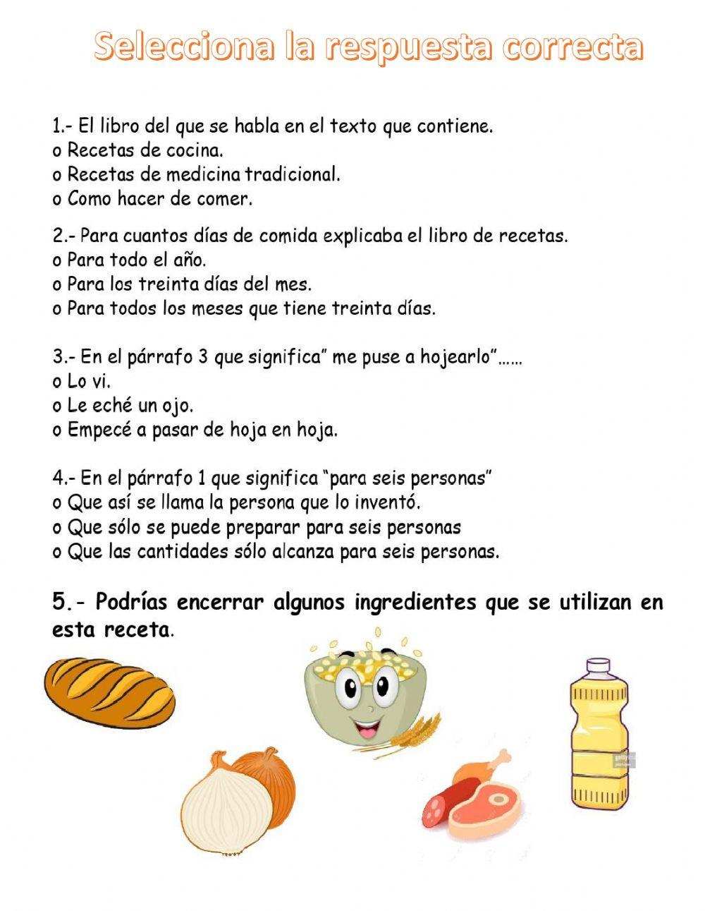 Avena: lectura de comprensión