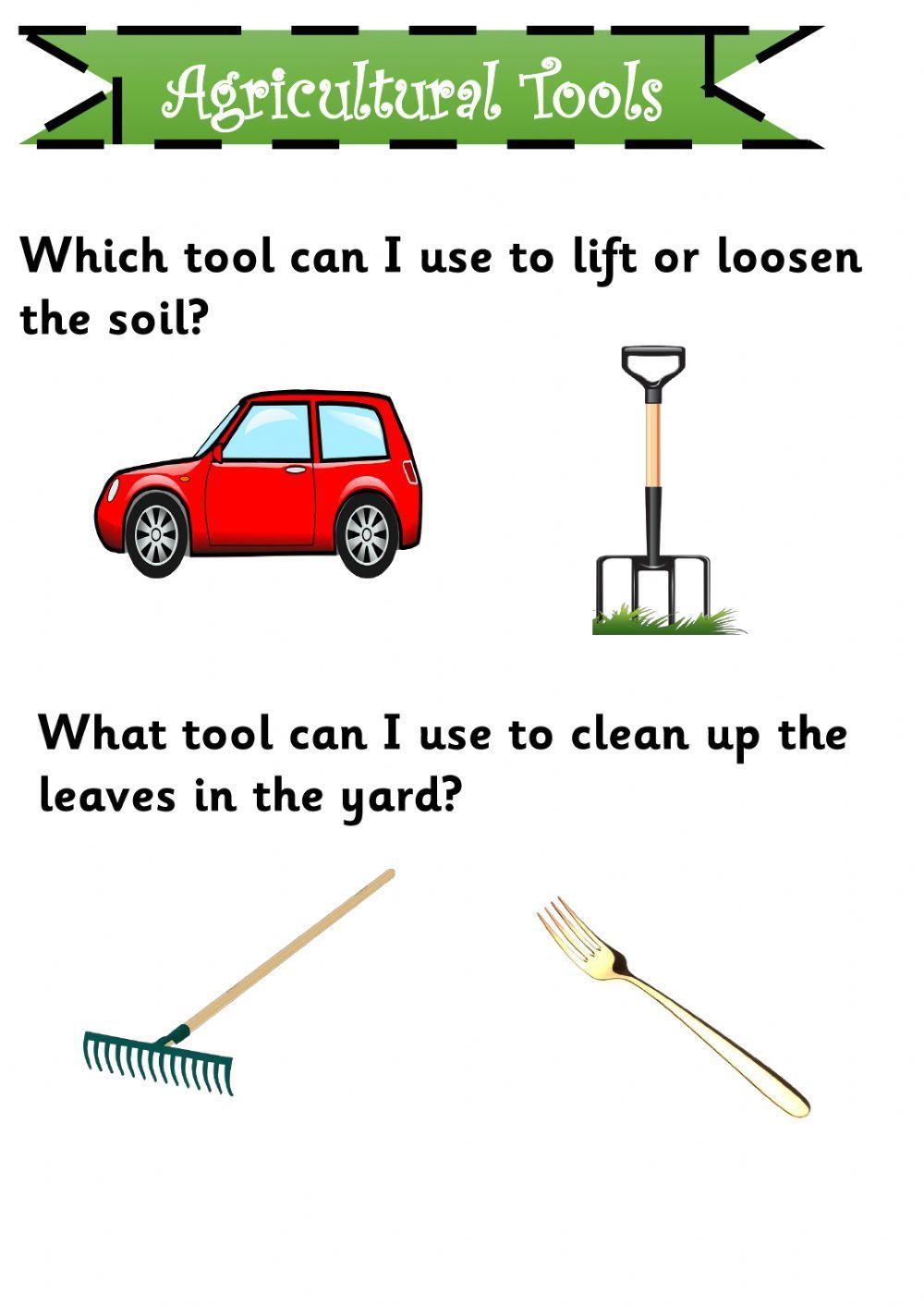 Tools in agriculture