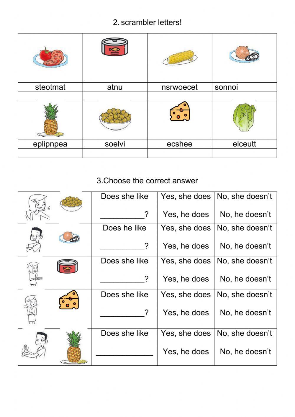 Unit 3 I like cooking 