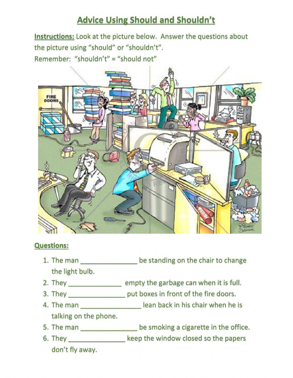 Advice should vs. shouldn't