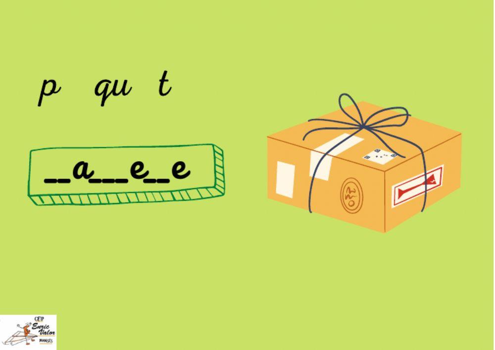 Completa con la letr que falta c qu