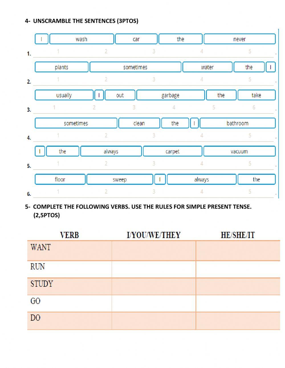 Grammar-vocabulary 2nd partial