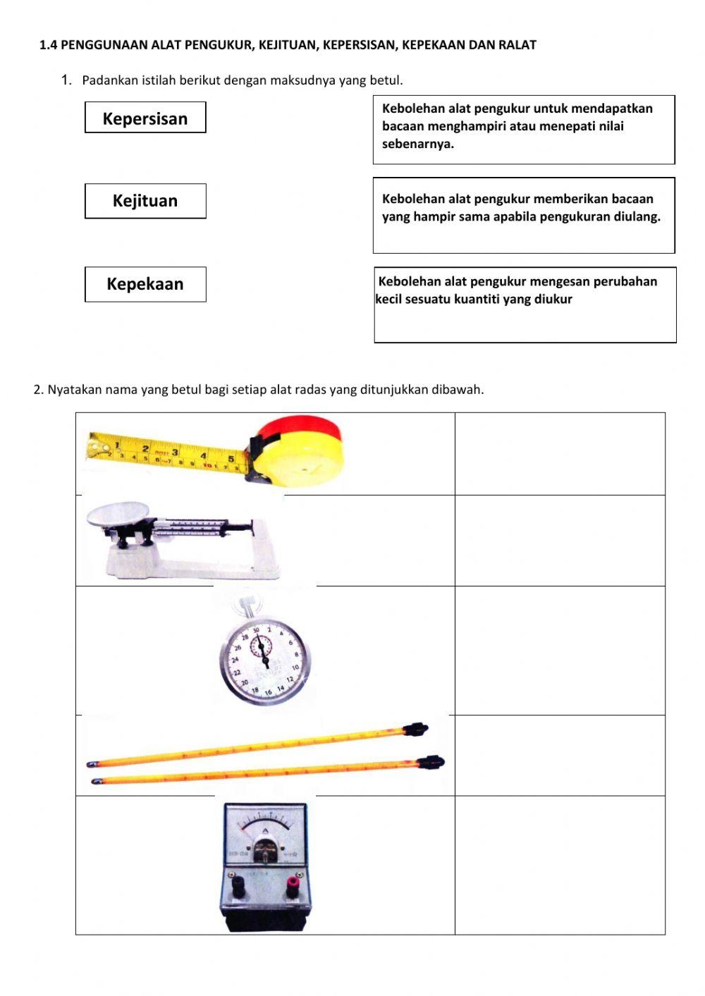 1.4 Pengukuran dan ralat