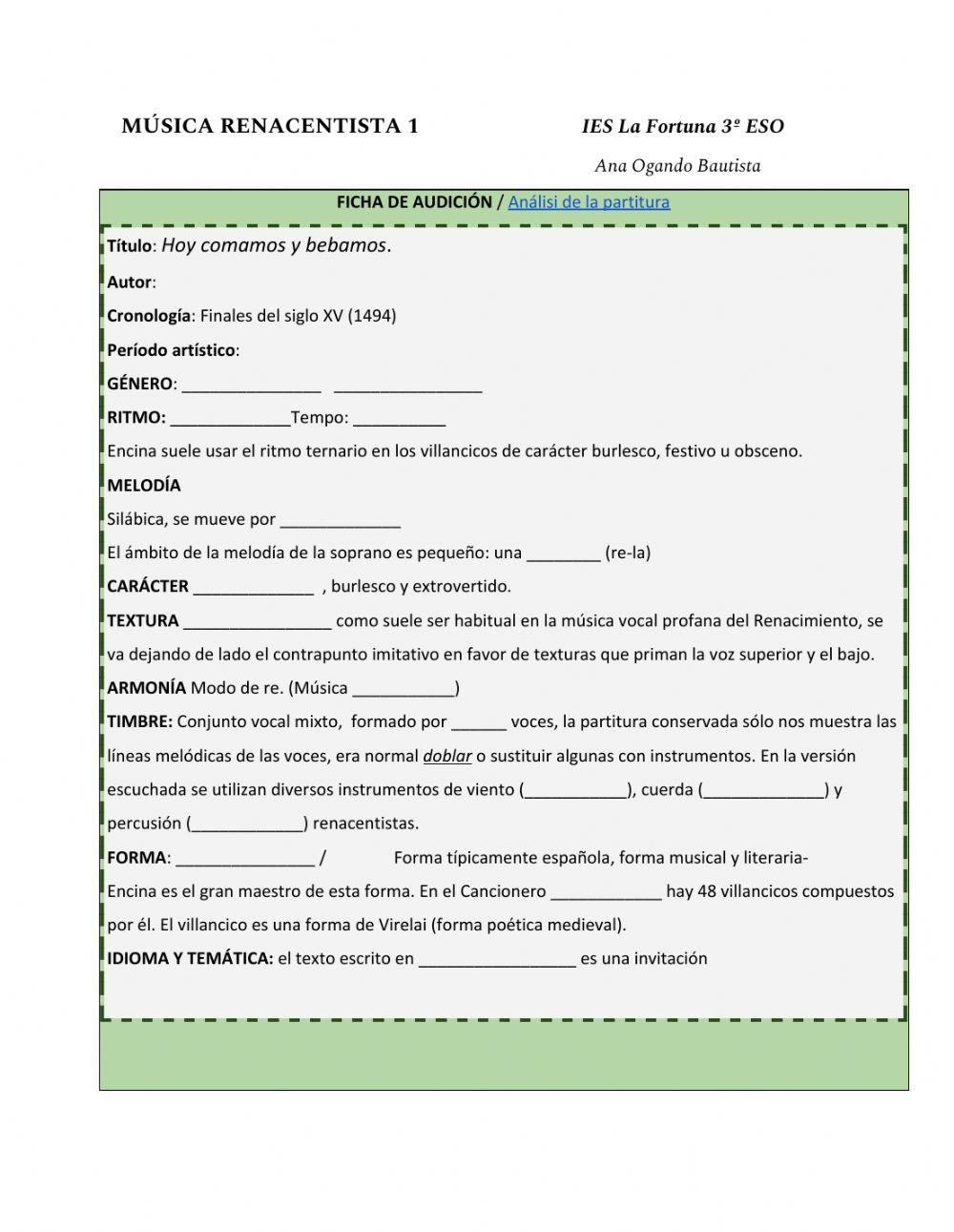 Renacimiento- Ficha de Audición1