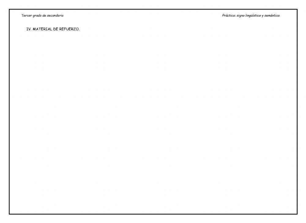 El Signo Linguístico y la Semántica