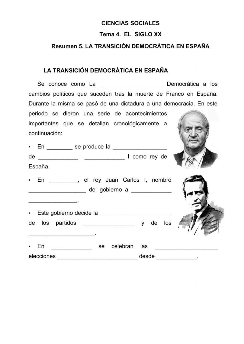 La Transición Democrática en España
