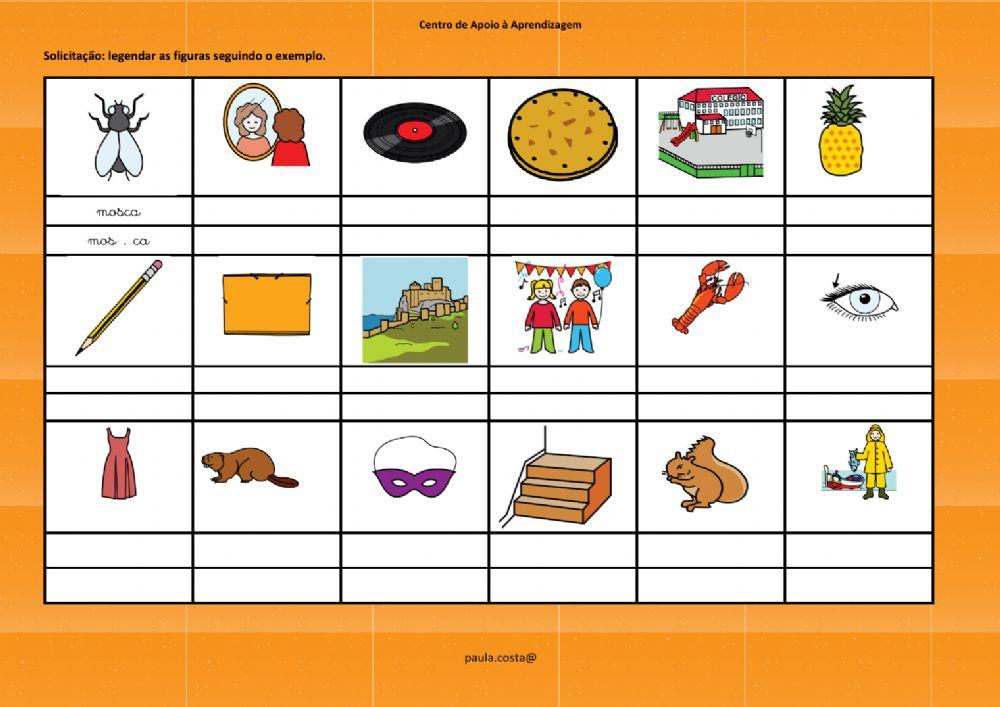 Ficha de trabalho Português 1º ano (as,es,is,os,us)