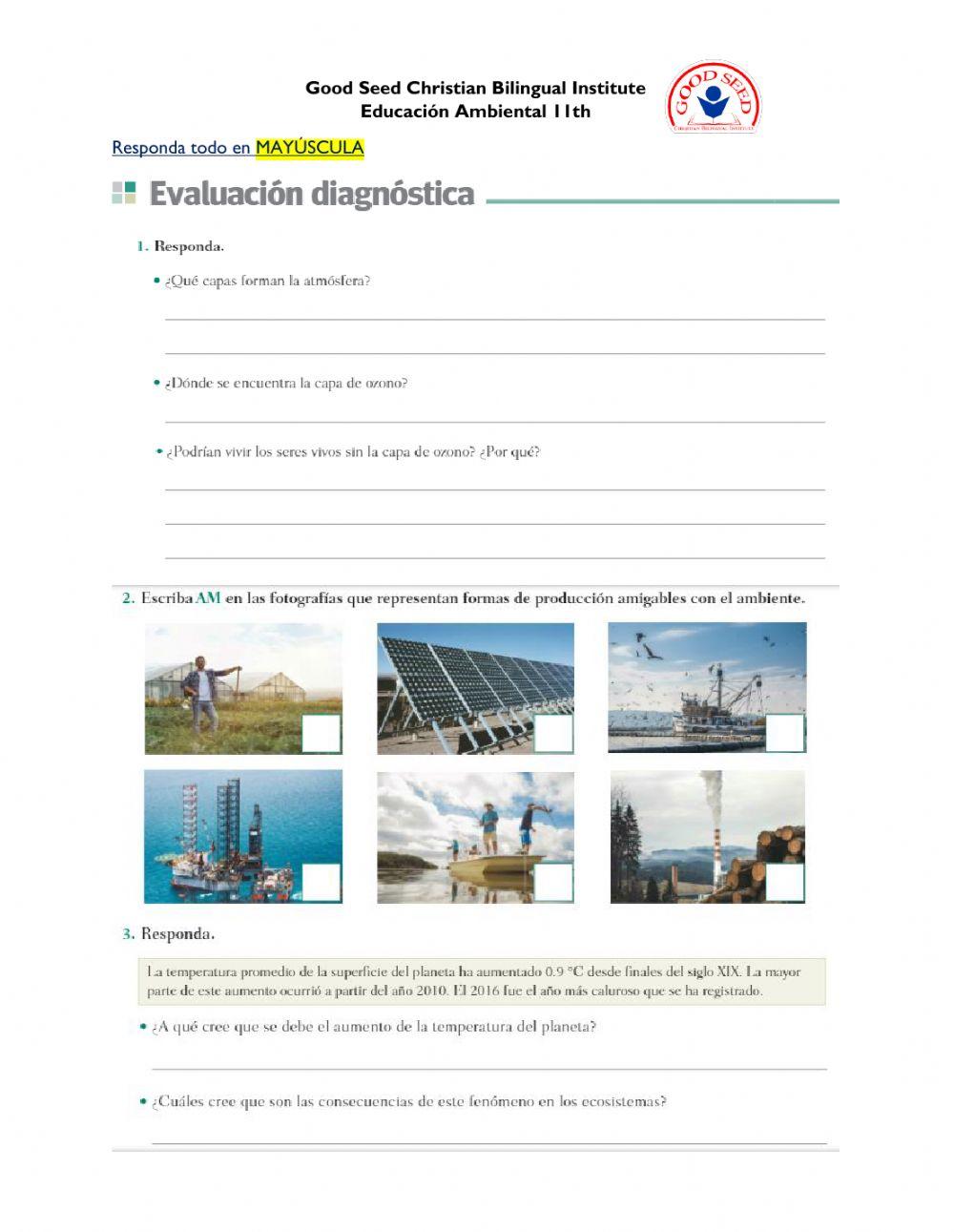 Evaluación Diagnóstica U1