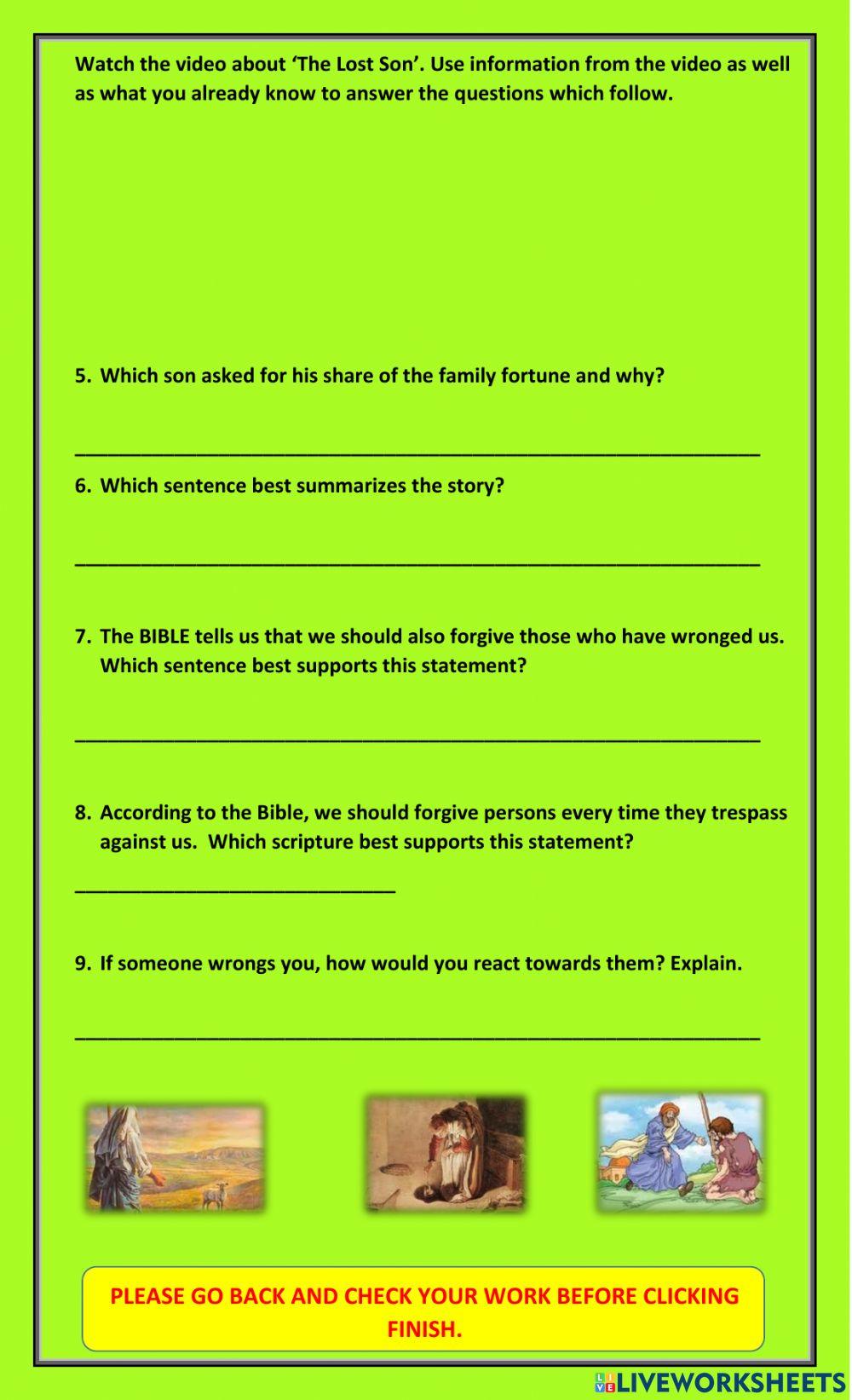 Love and Forgiveness