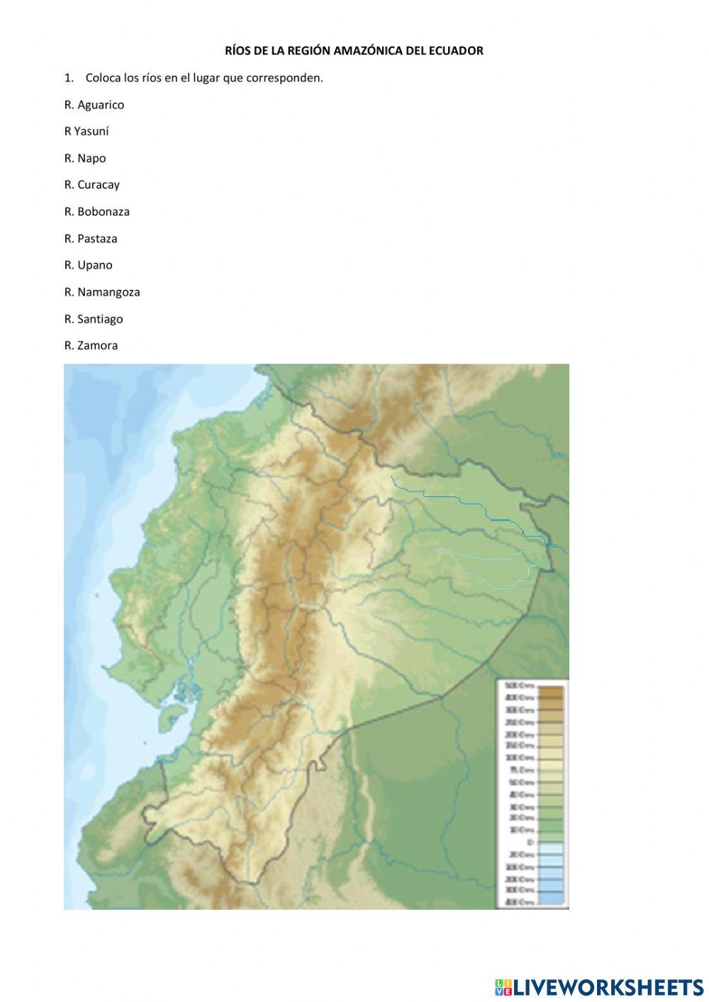 Ríos y lagos de la amazonía