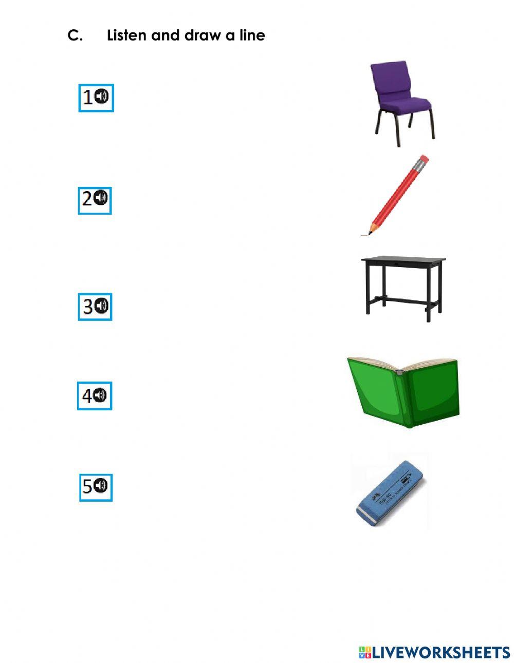 Listening quiz 1st grade