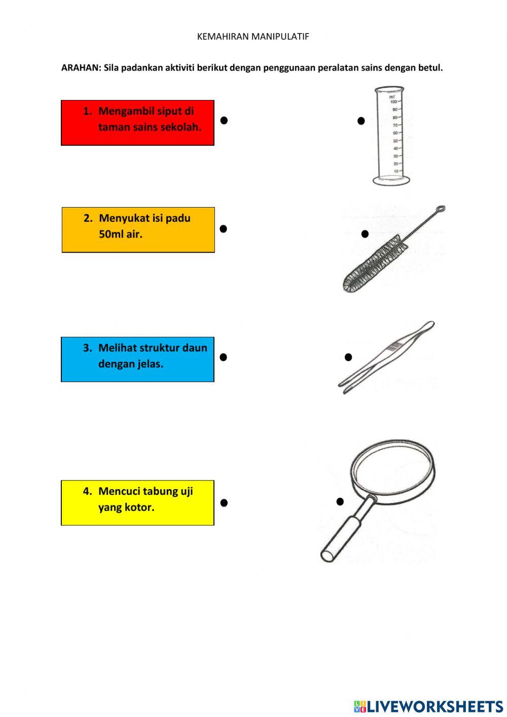 Kemahiran Manipulatif activity for Tahun 2 Live Worksheets