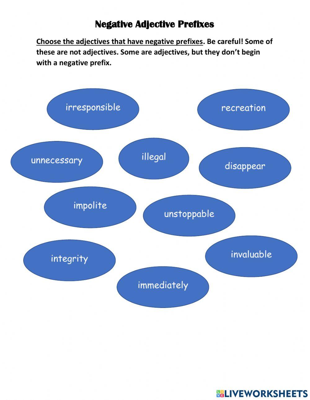 Negative Adjective Prefixes-1