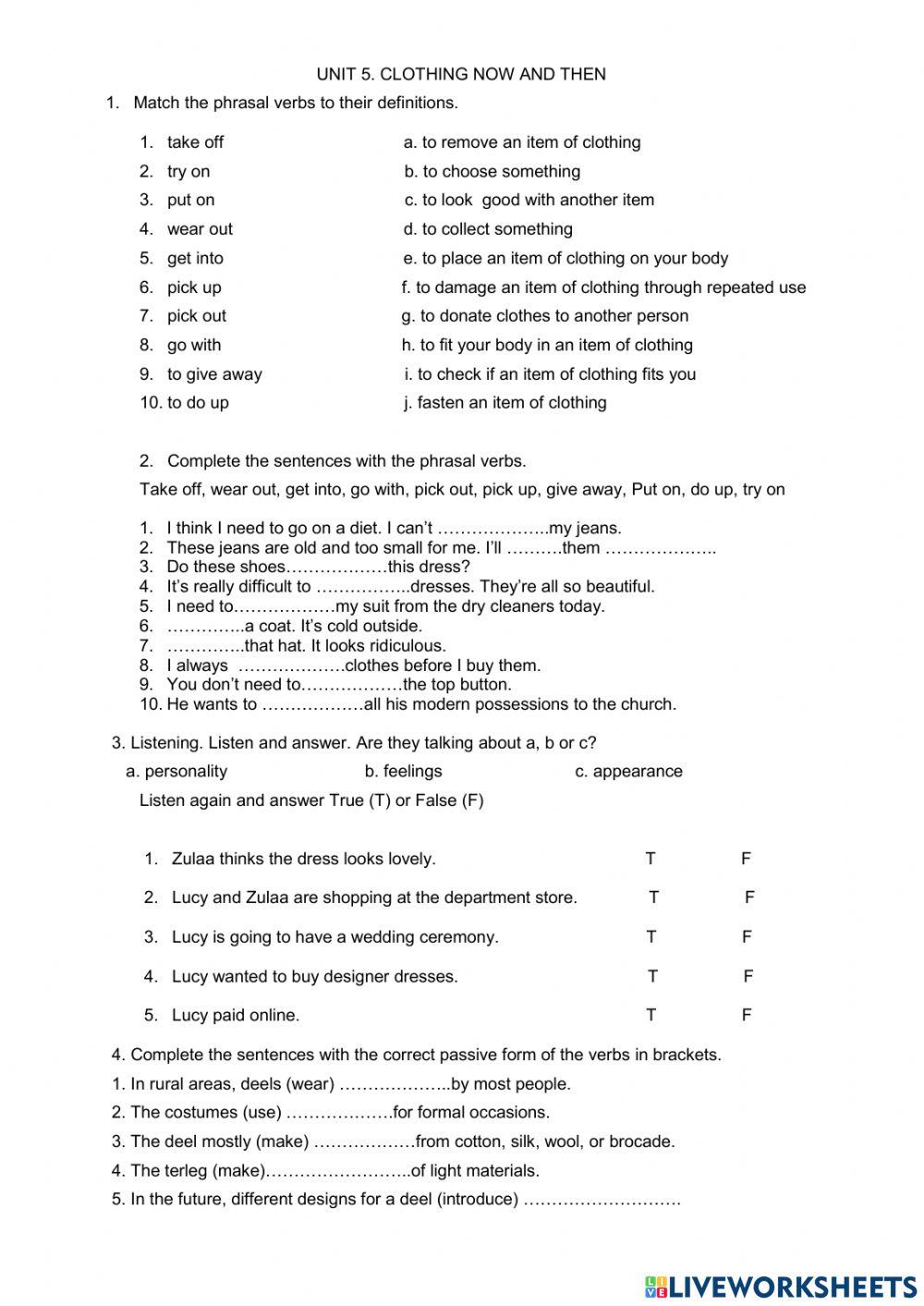 English X. Unit 5. self-check