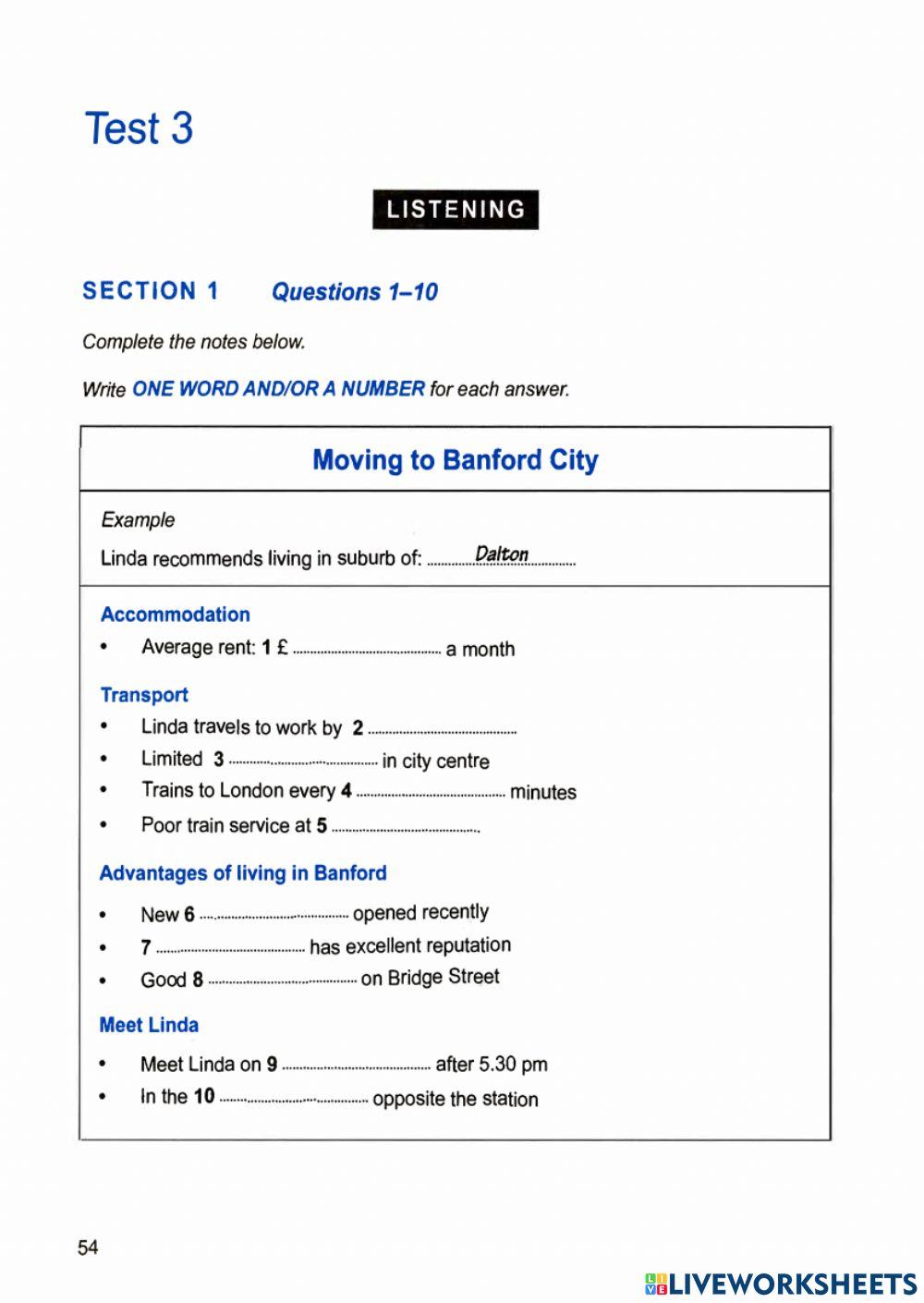 Ielts 13 - Test 3 - Listening