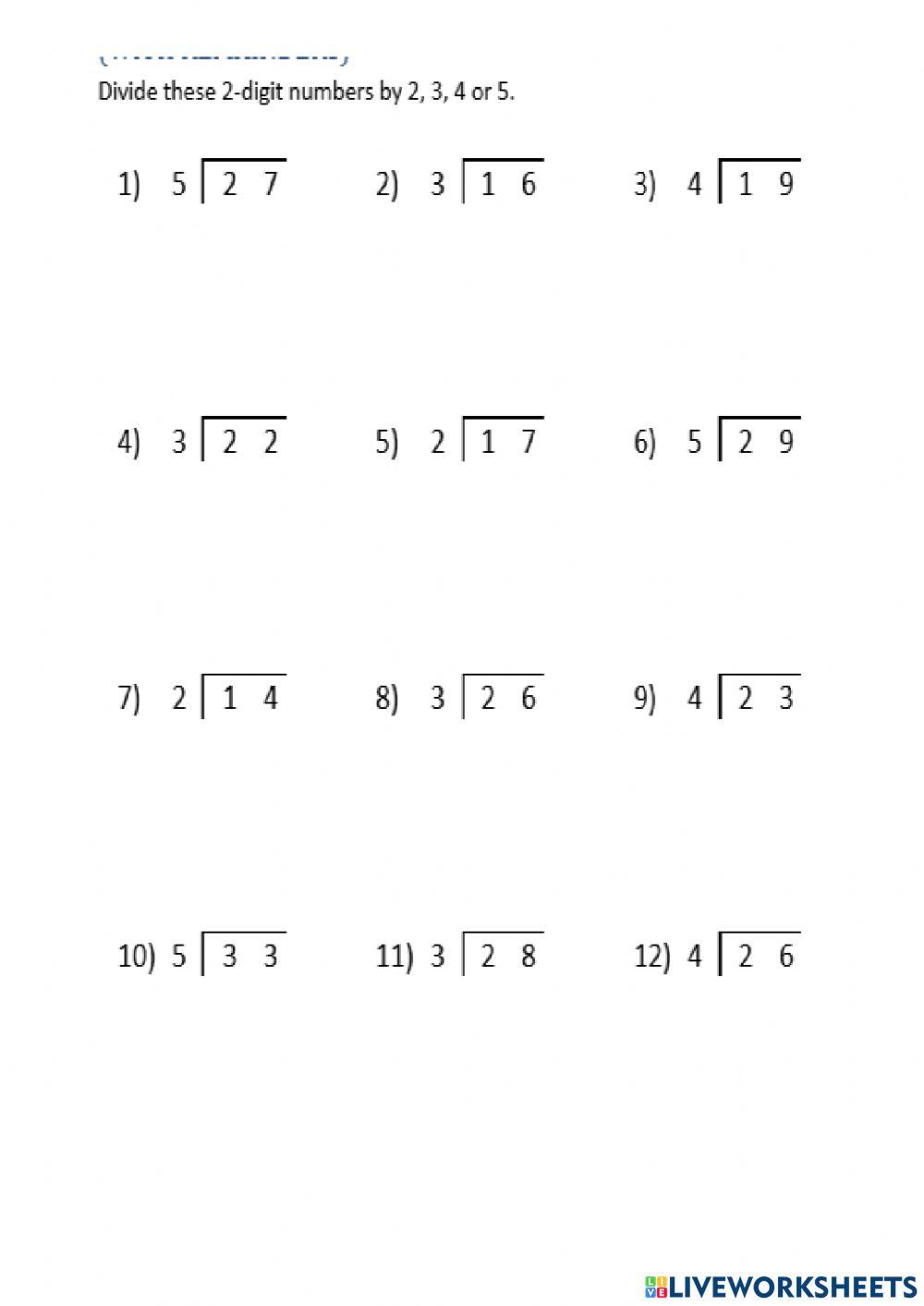 2digit division