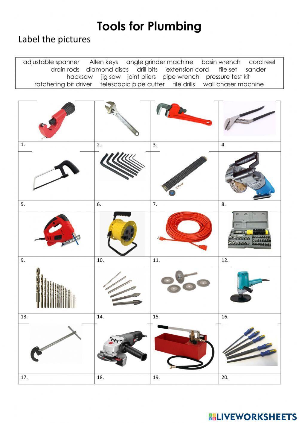 Tools for Plumbing