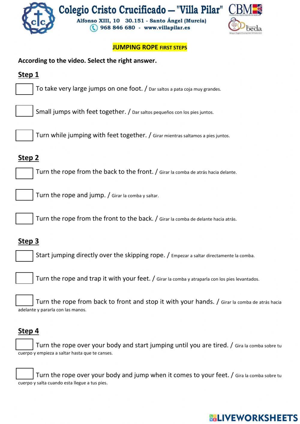 Jumping rope for beginners