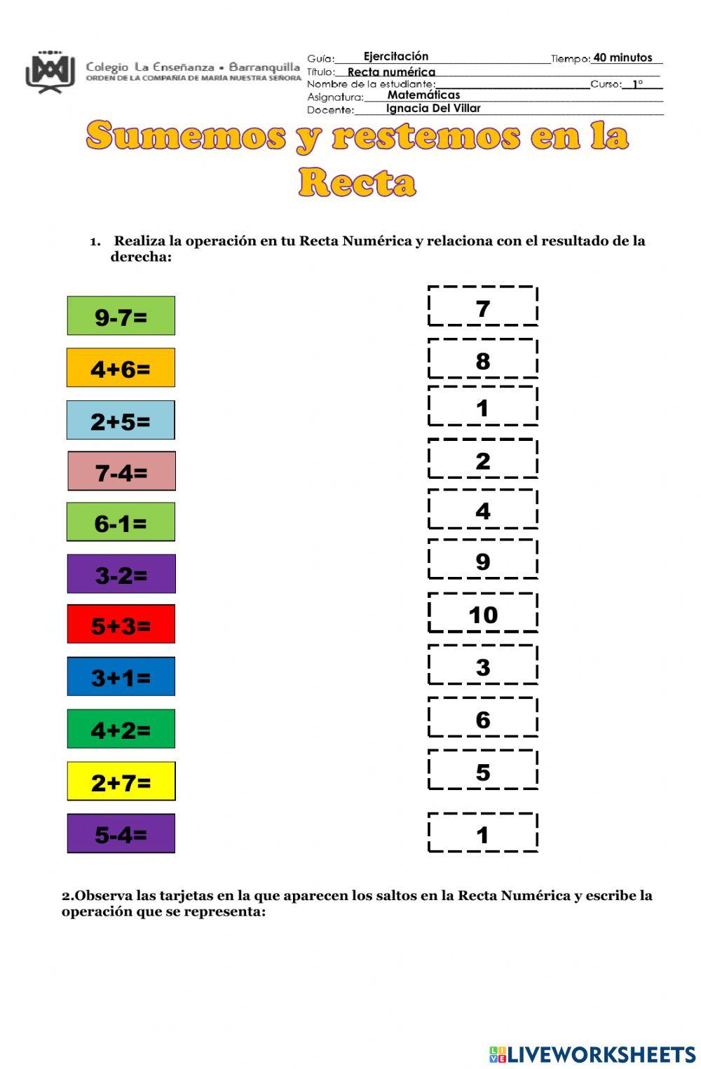 Recta Numérica Recta Numérica