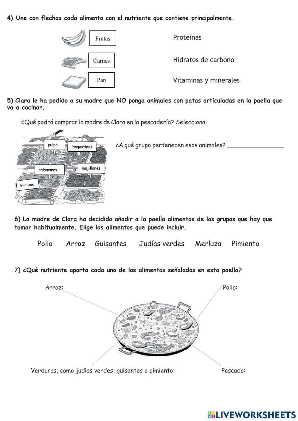 Evaluación de la unidad 3 de natu