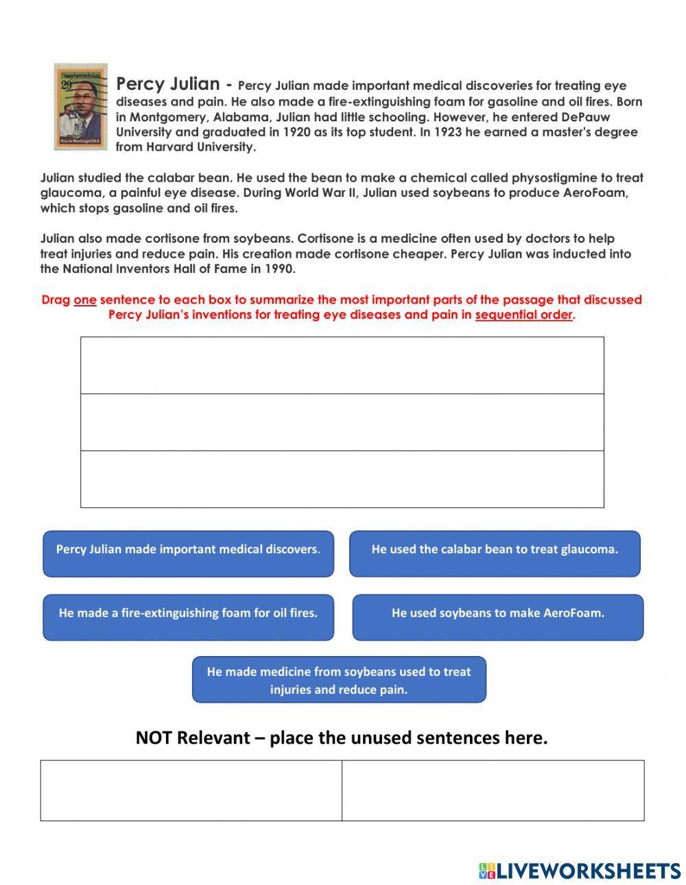 Percy Julian Summarize