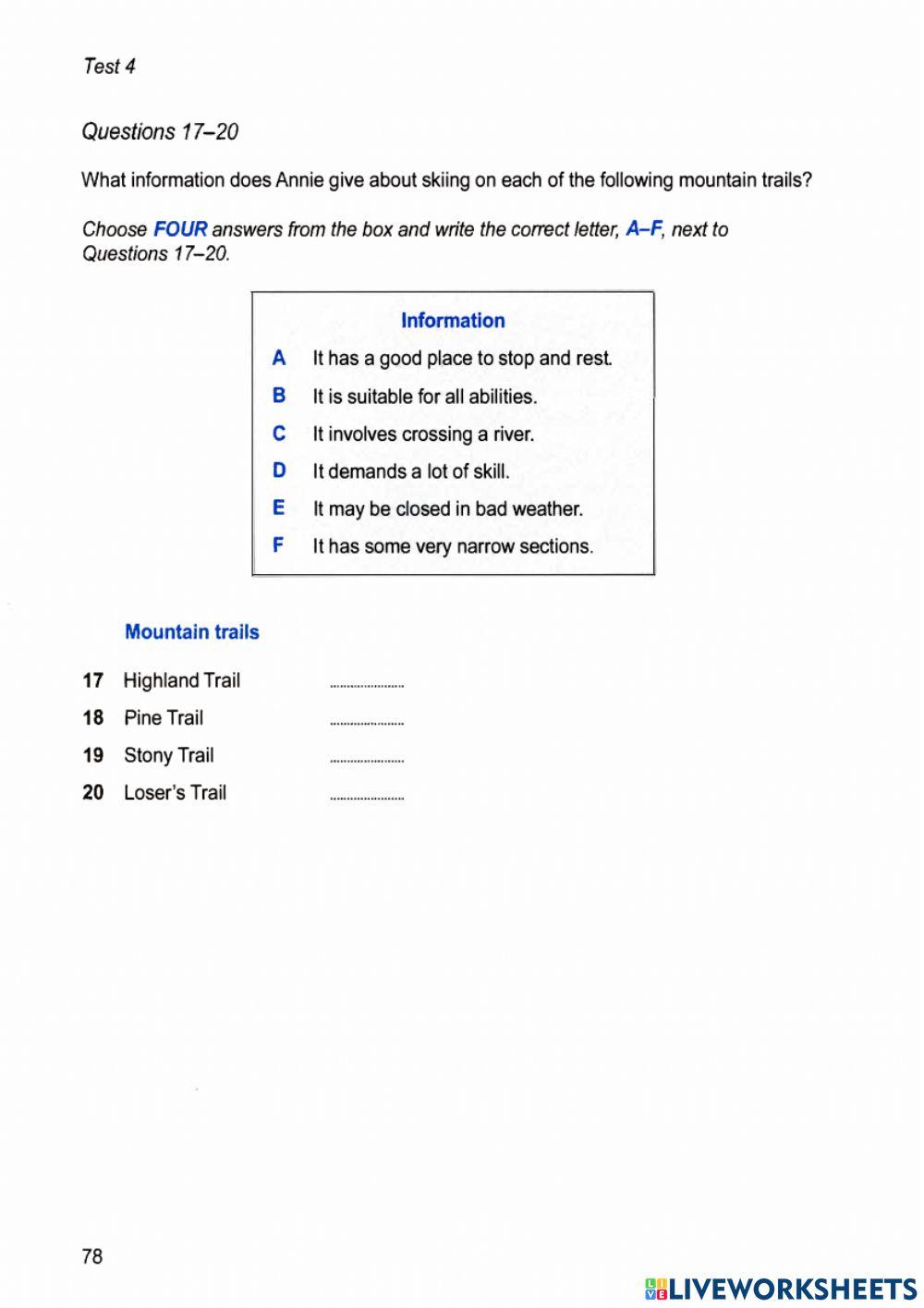 Ielts 13 - Test 4 - Listening