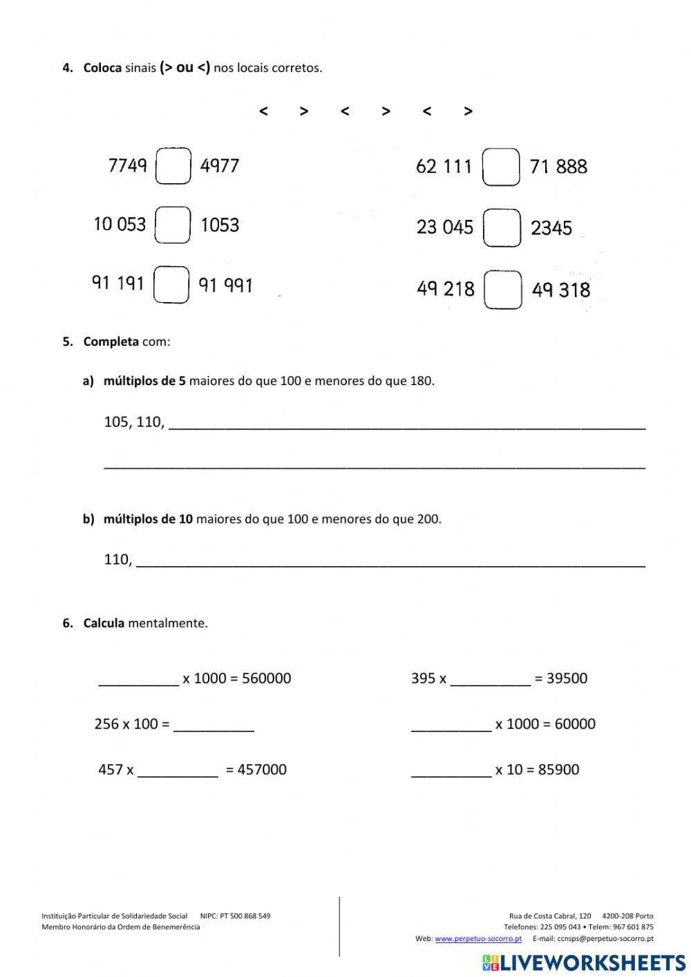 Revisão de conteúdos