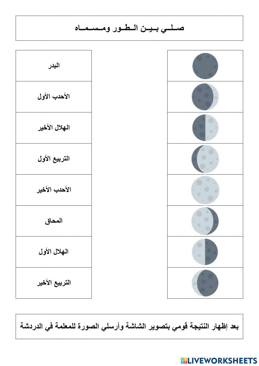 أطوار القمر