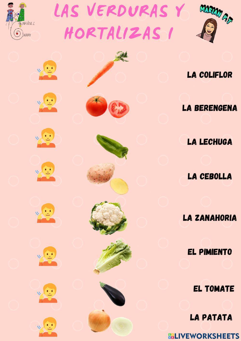 Verduras y hortalizas
