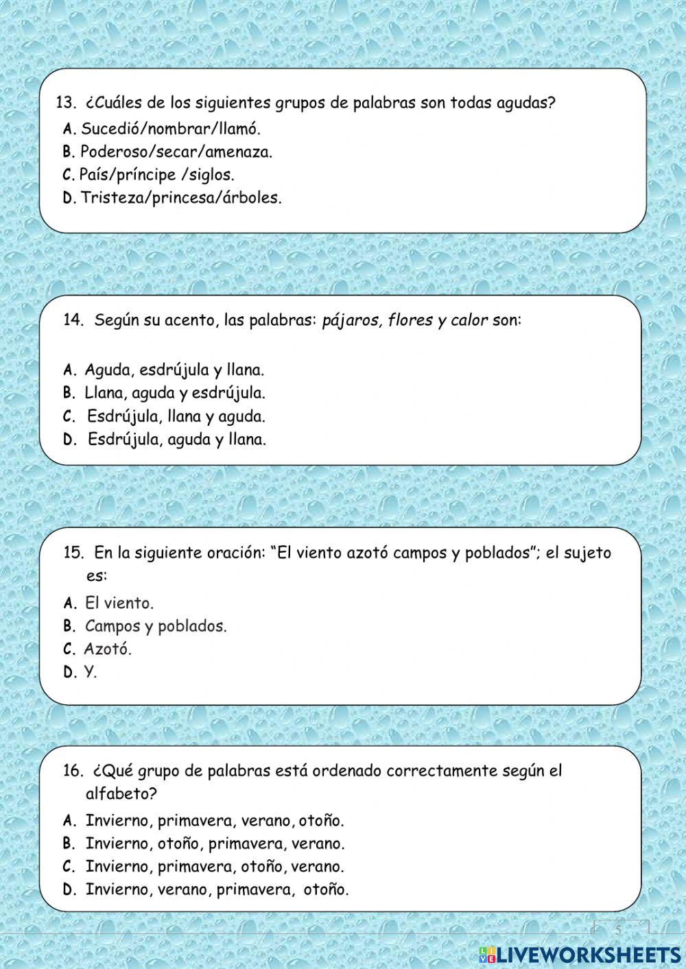 Comprensión lectora.Lh4.Los Principes del año.