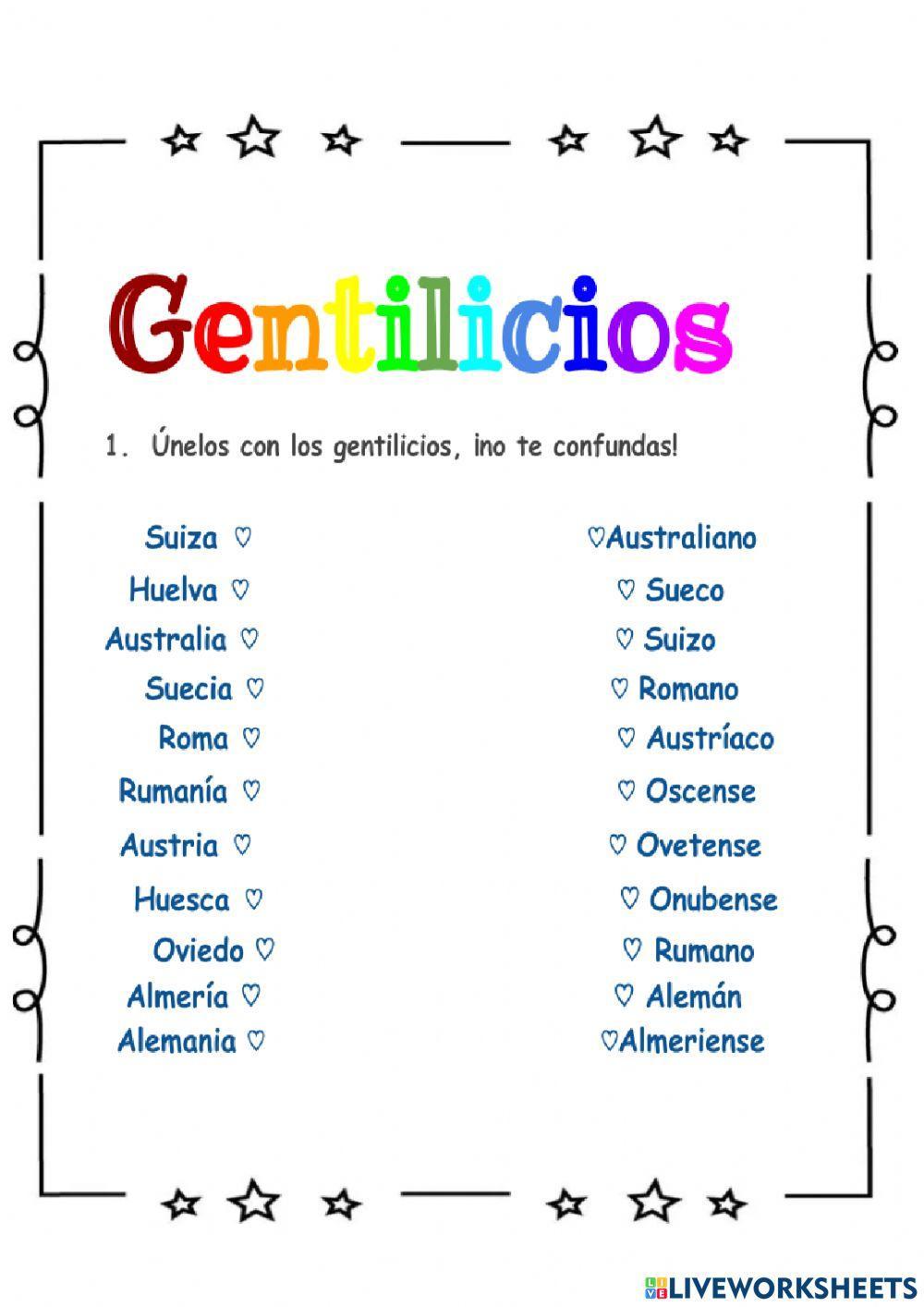 Gentilicios (por María maximov)