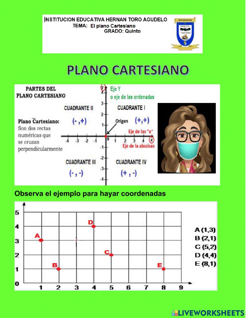 Coordenadas en el plano cartesiano
