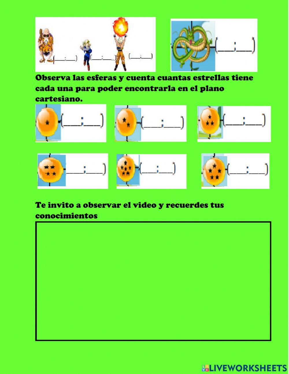 Coordenadas en el plano cartesiano