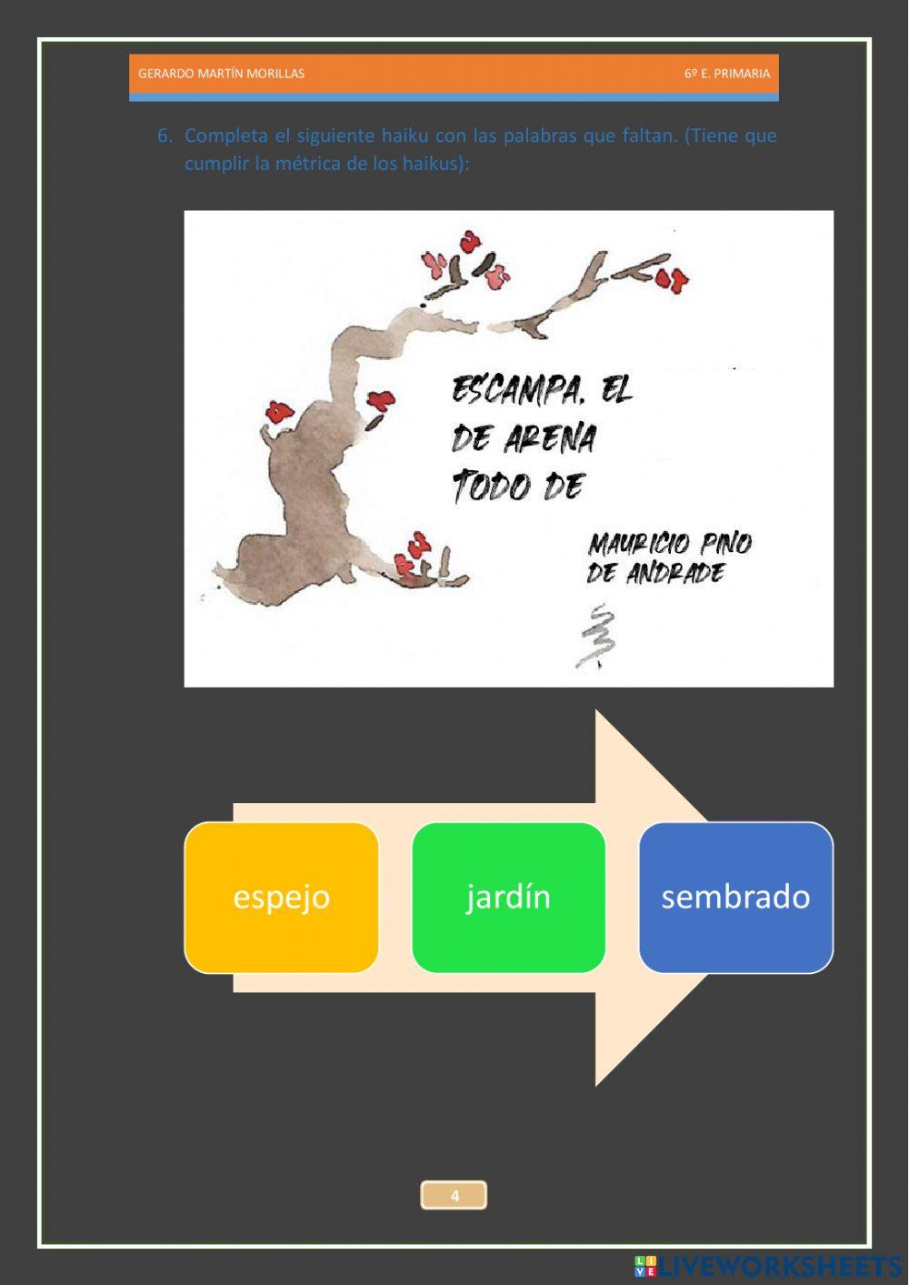 Competencia literaria 6.