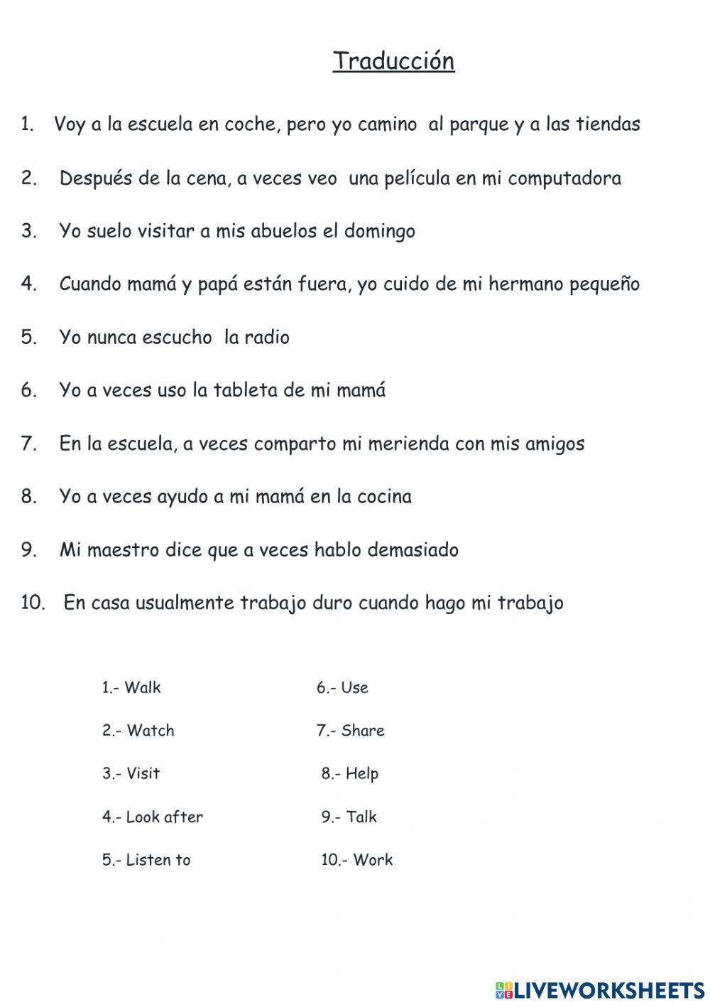 Vocabulario Quitz