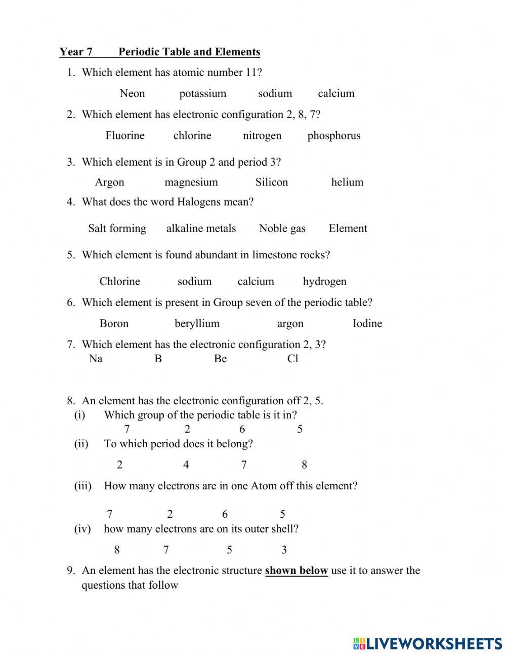6434690 year 7 elements and the periodic table magyle
