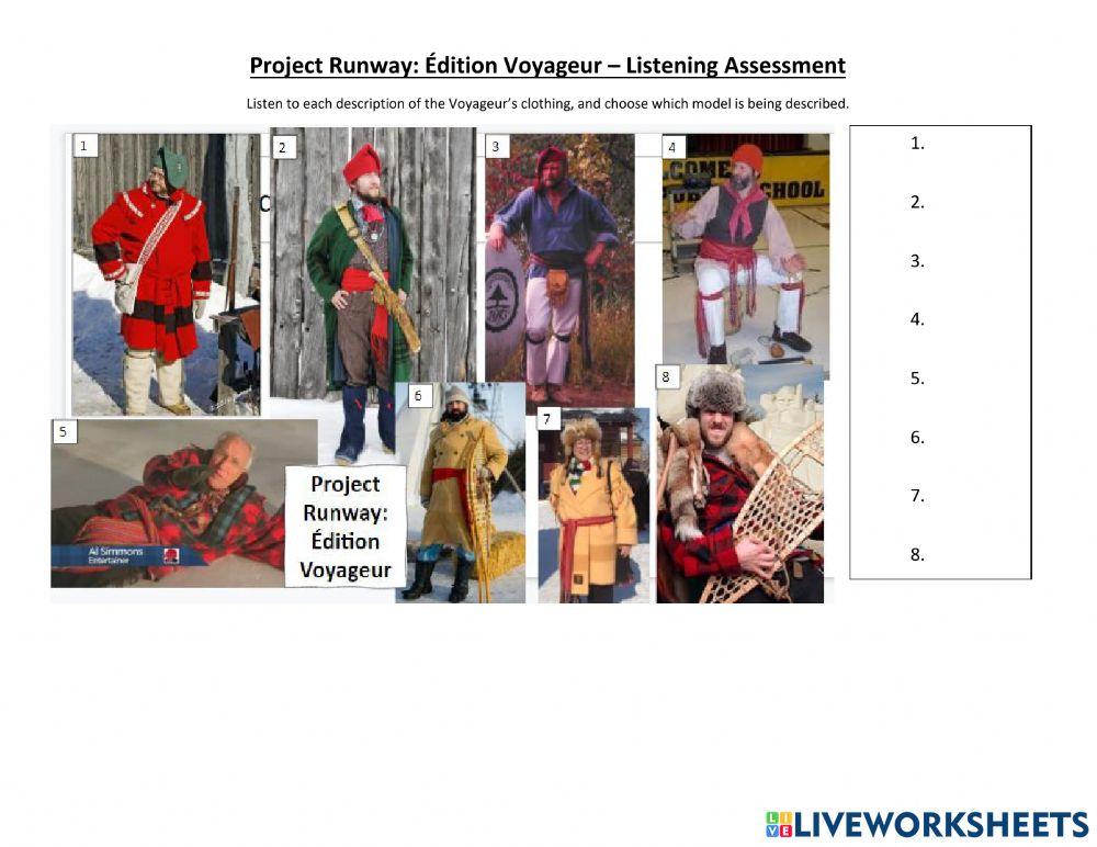 Vêtements des Voyageurs