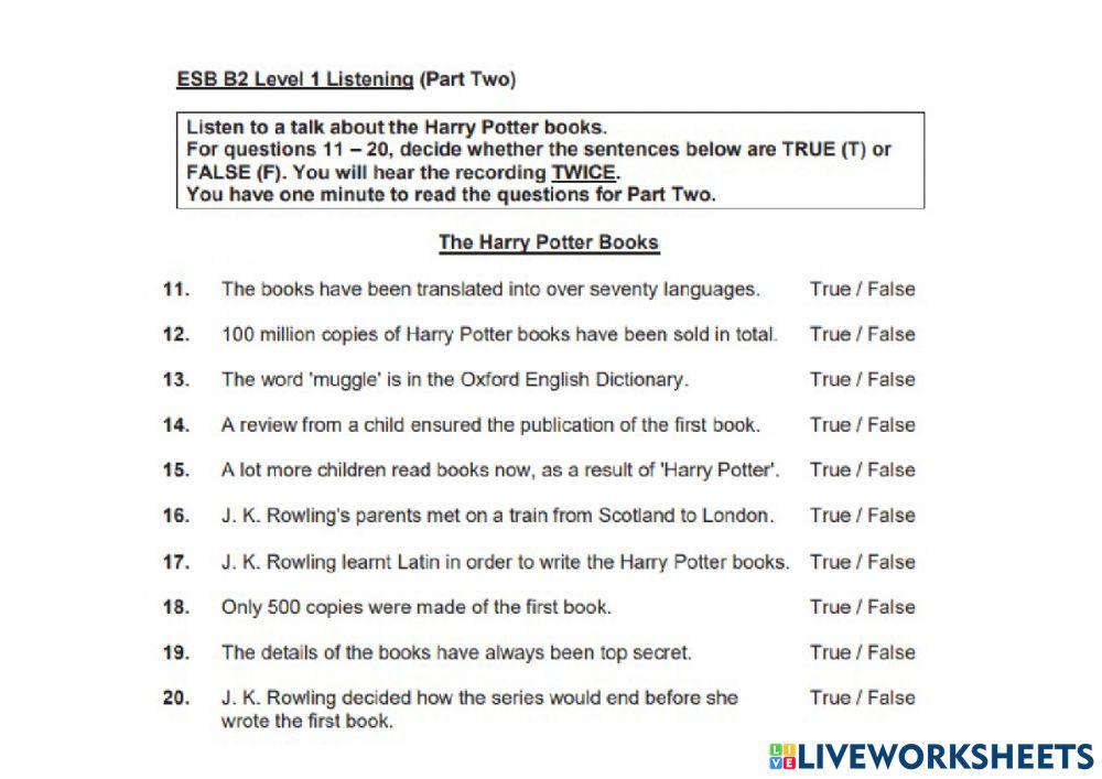 ESB B2 2018B LISTENING