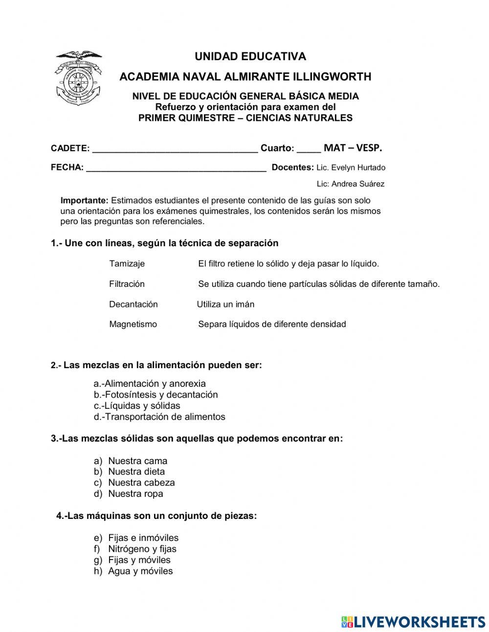 Guía de CCNN 4TO - 1RA PARTE