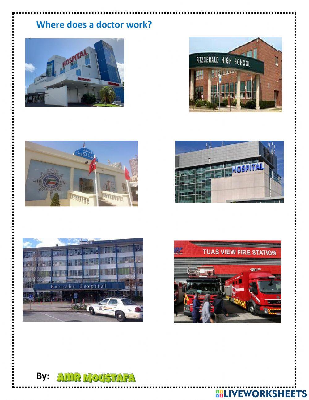 Where does a doctor work?