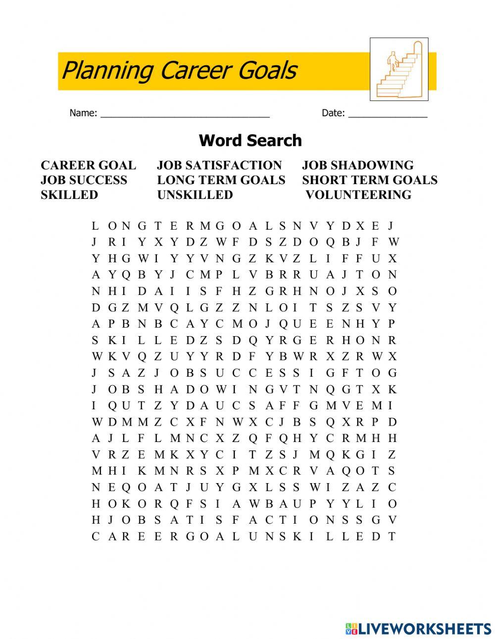 Planning Wordsearch worksheet | Live Worksheets