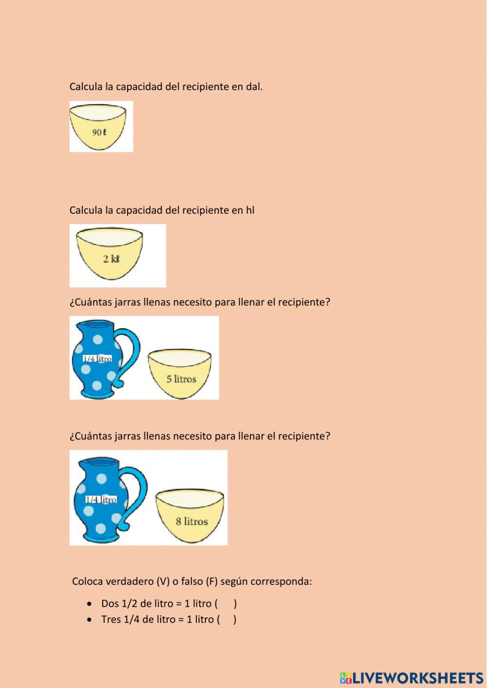 Medidas de capacidad