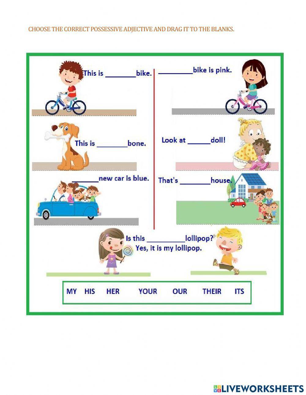 Possesive adjectives