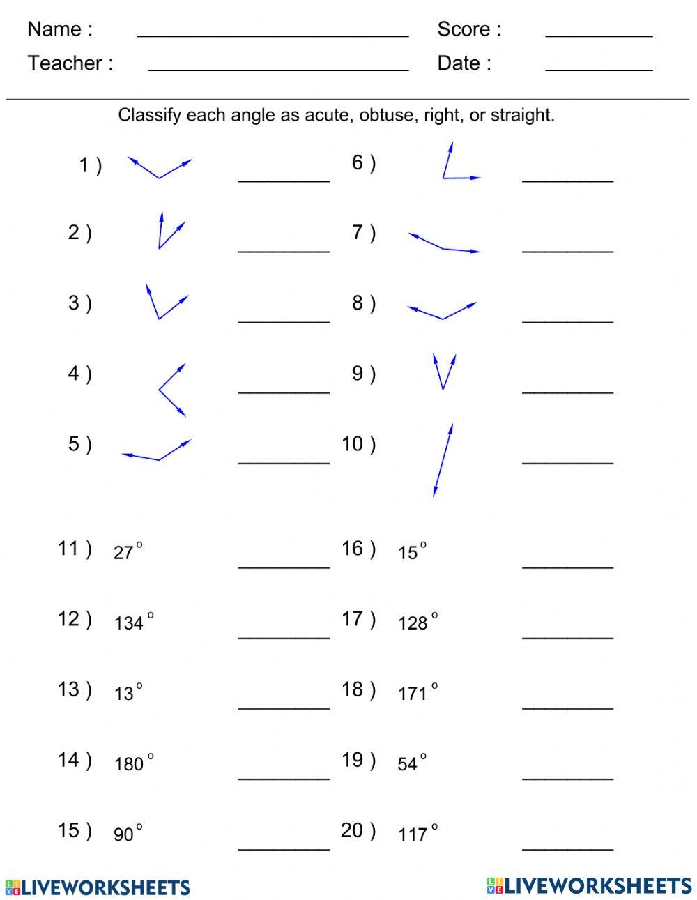 Classifying angles 2