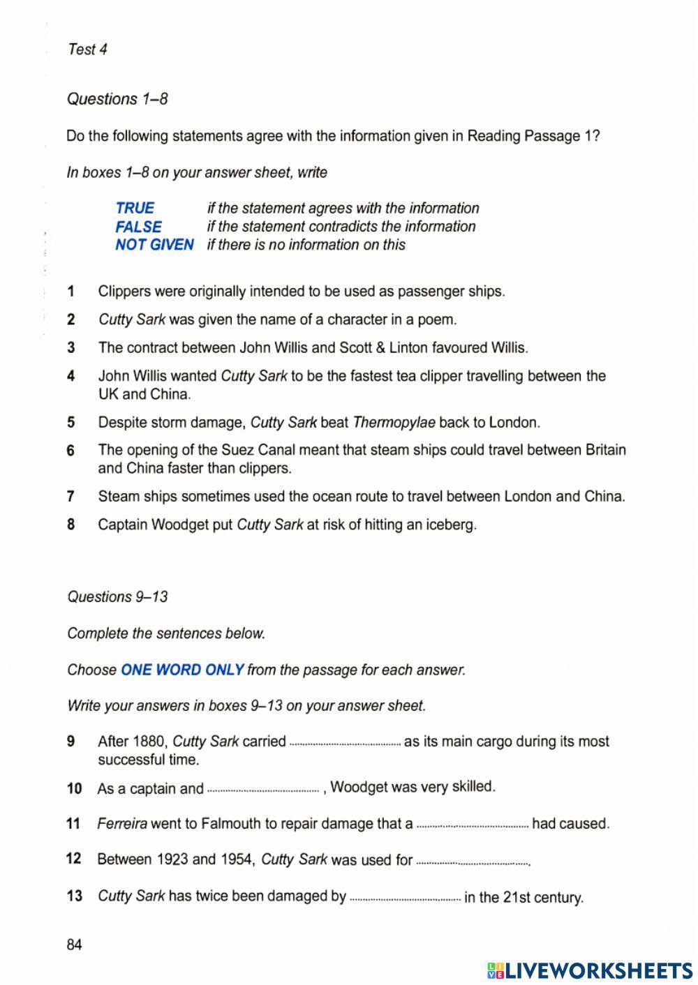 Ielts 13 - Test 4 - Reading Passage 1